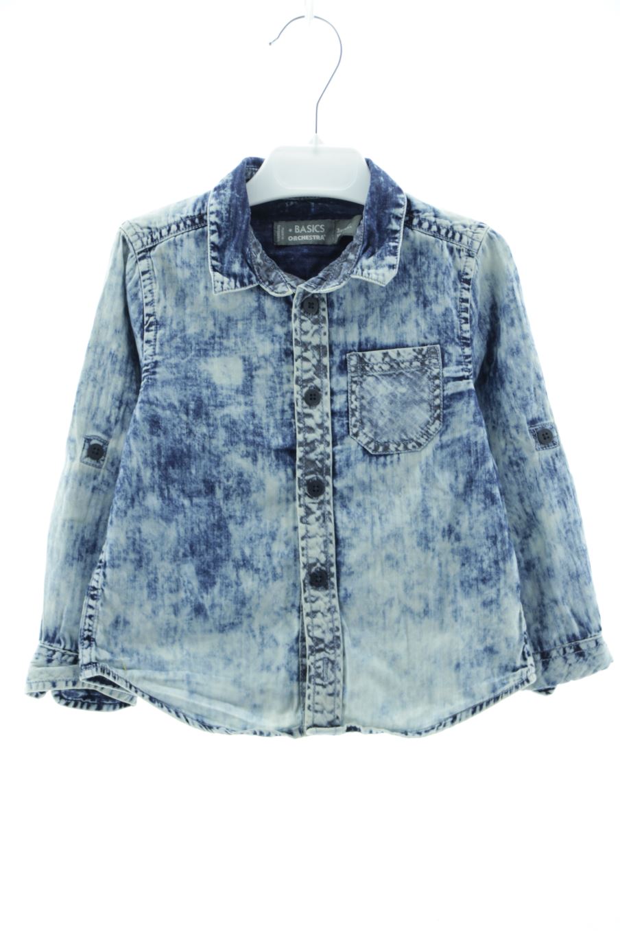 Chemise manches longues Orchestra de la taille 3 ans de denim de seconde main