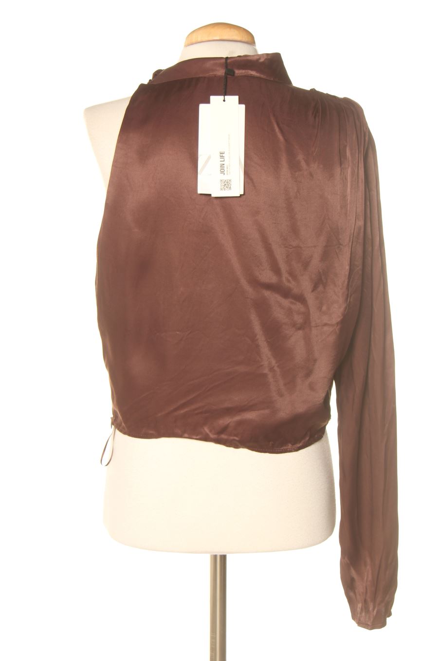 Blusa a maniche lunghe de Zara de la talla XXL, de color marrone