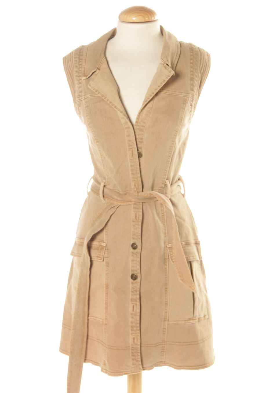 Robe casual Pilcro de la taille 34, de couleur marron de denim