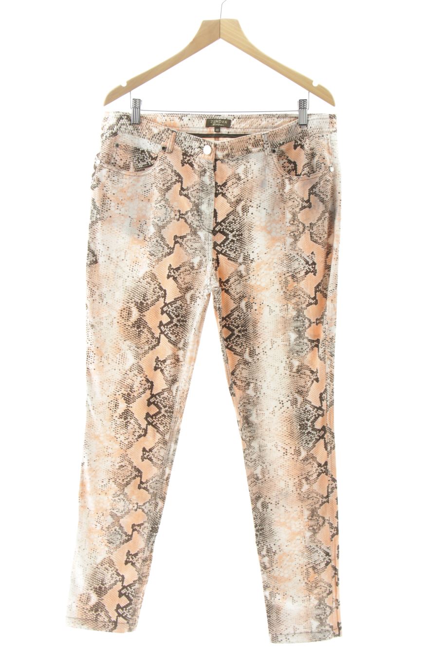Jeans von Zendra Größe 48, Farbe Animal print, für