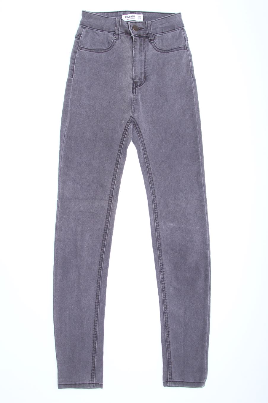 Vaqueros de Pull & Bear de la talla 32, de color gris de ropa vaquera