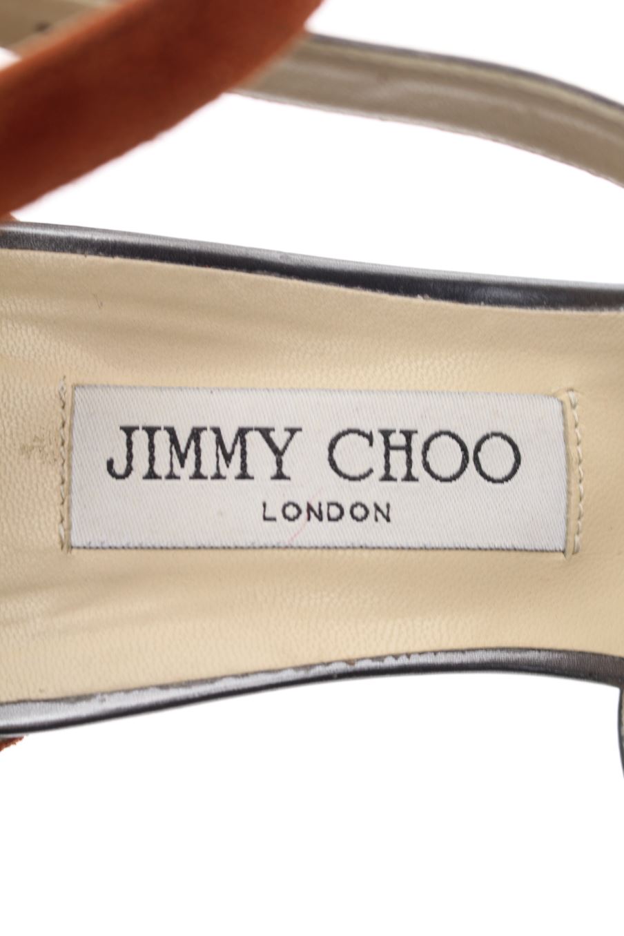 Sandalias tacon de Jimmy Choo de la talla 40, de color plateado de