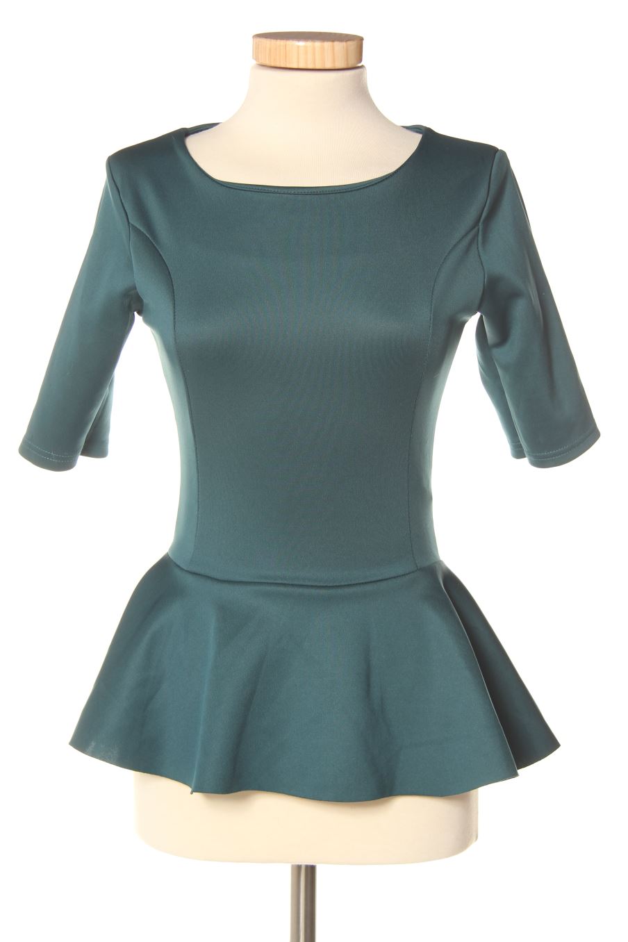 Blusa de manga corta de E7 Paris de la talla XS, de color verde
