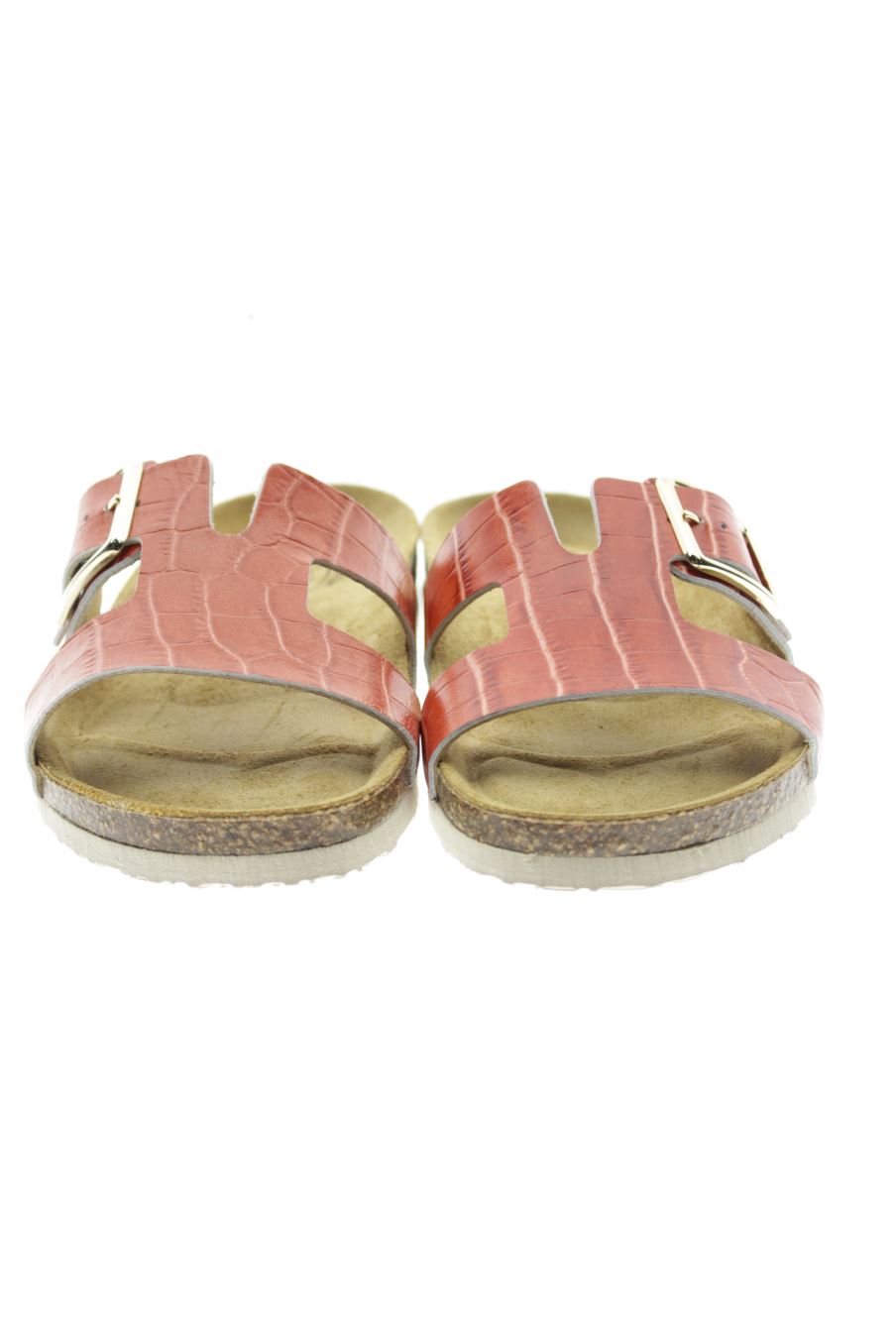 Sandalias planas de PLAKTON de la talla 36, de color naranja de