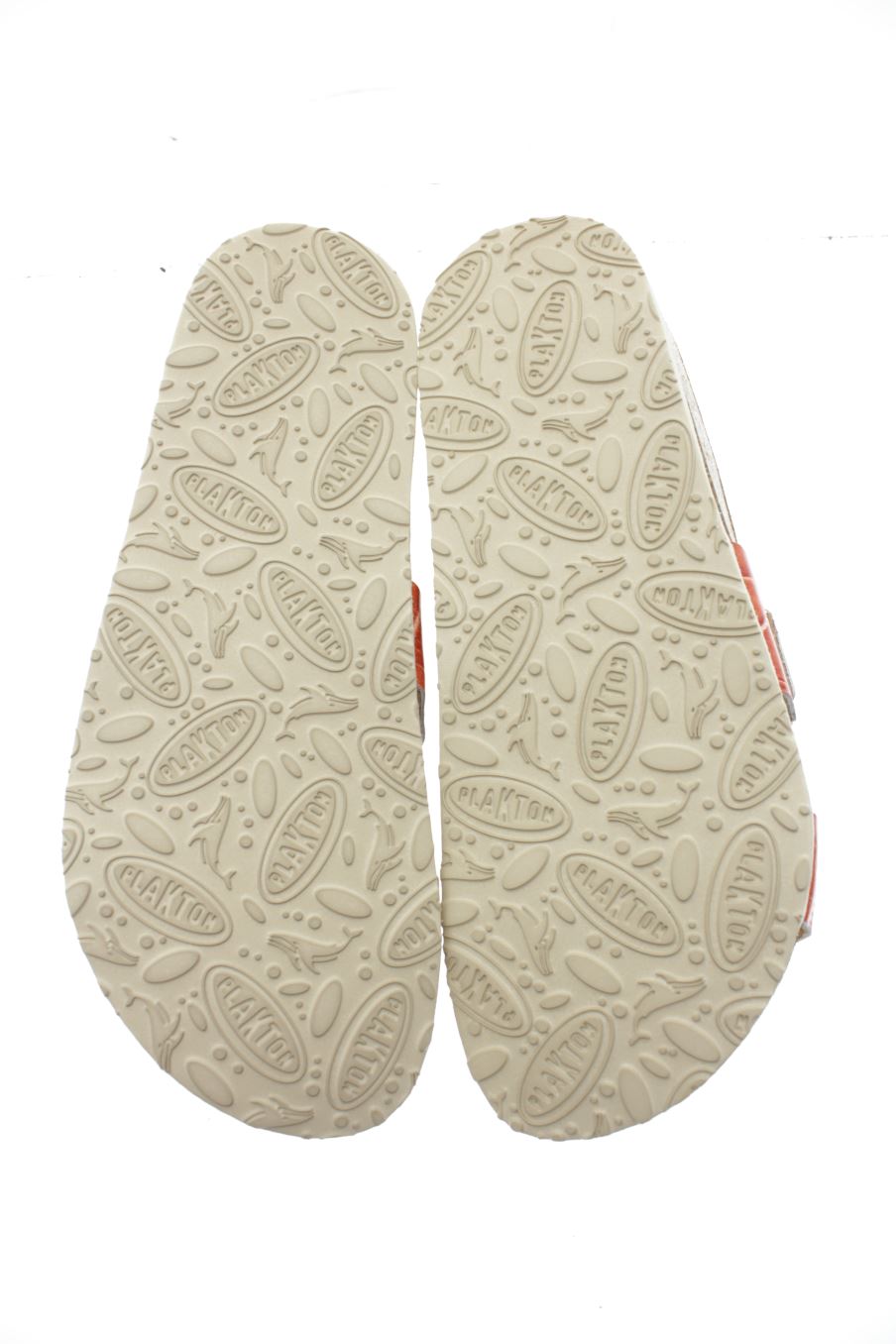 Sandalias planas de PLAKTON de la talla 36, de color naranja de
