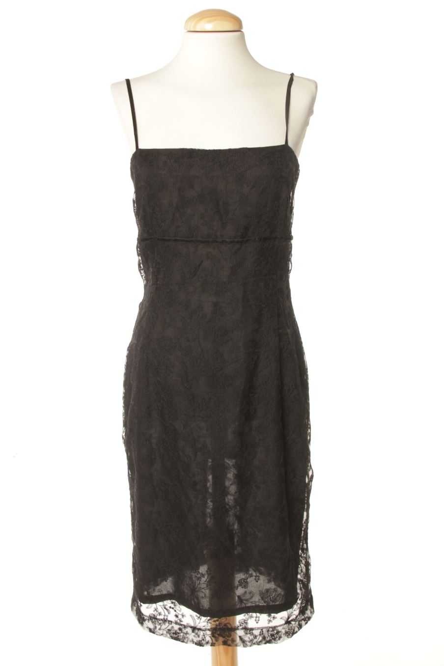 Vestido elegante de Zara de la talla S, de color negro
