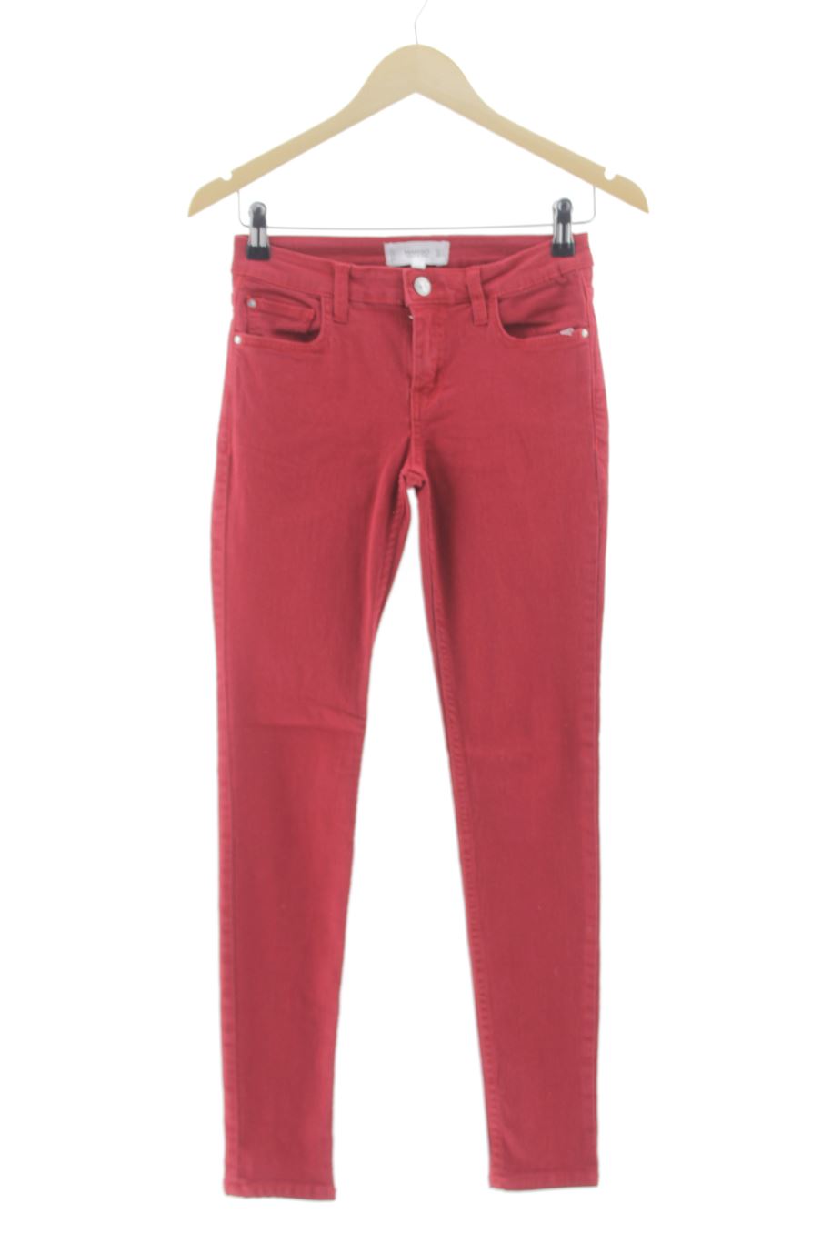 Jeans von Mango Größe 34, Farbe Rot, aus Jeanskleidung für