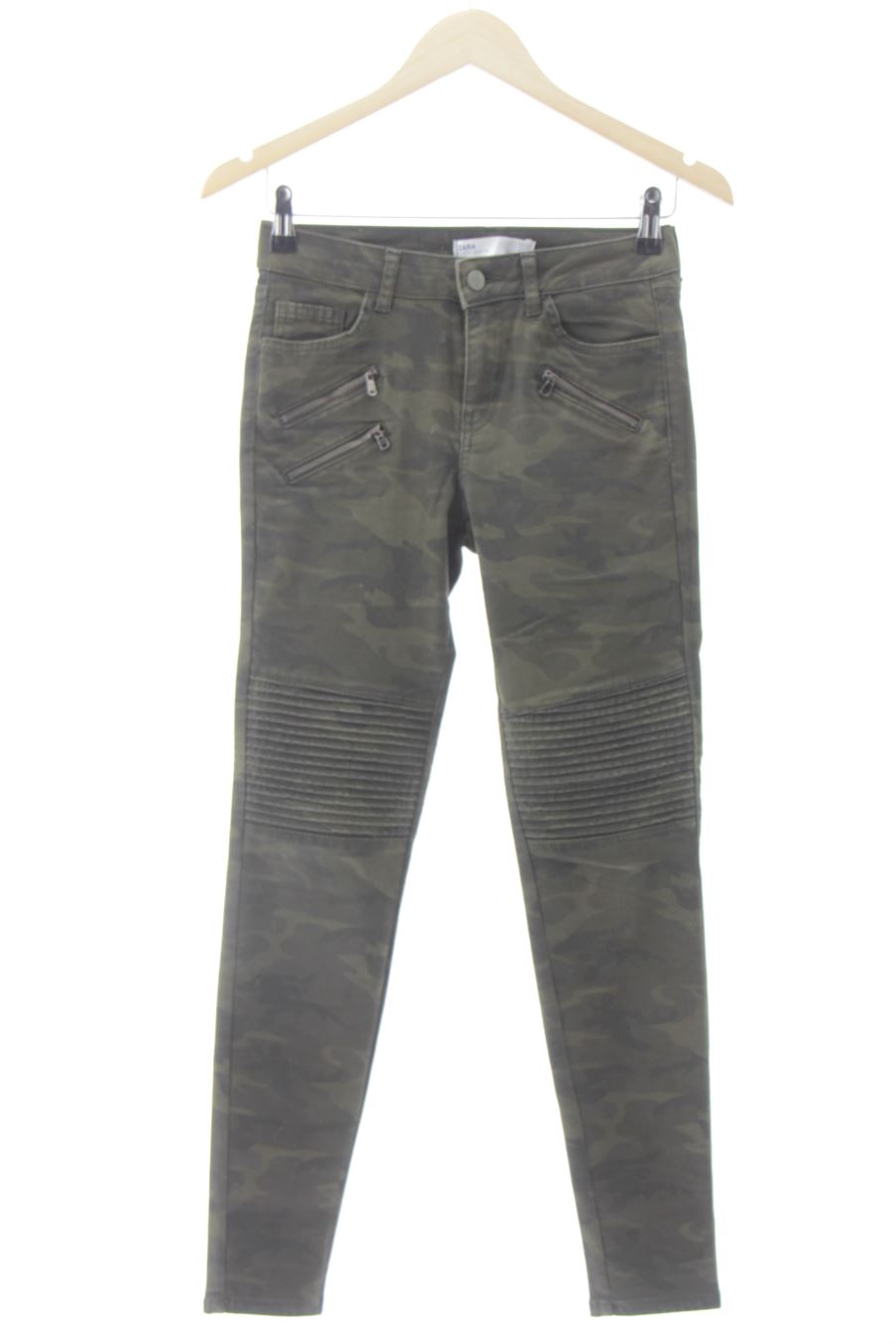 Jeans Zara de la taille 34, de couleur vert de denim