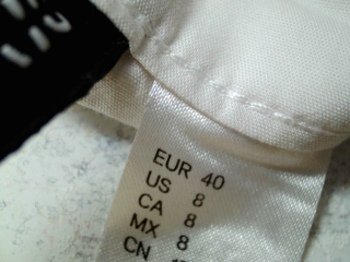 Jupe H&M de la taille 40, de couleur blanc