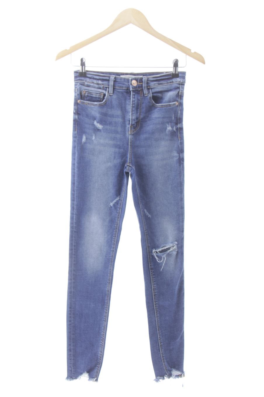 Jeans von Stradivarius Größe 34, Farbe Blau, aus Jeanskleidung für