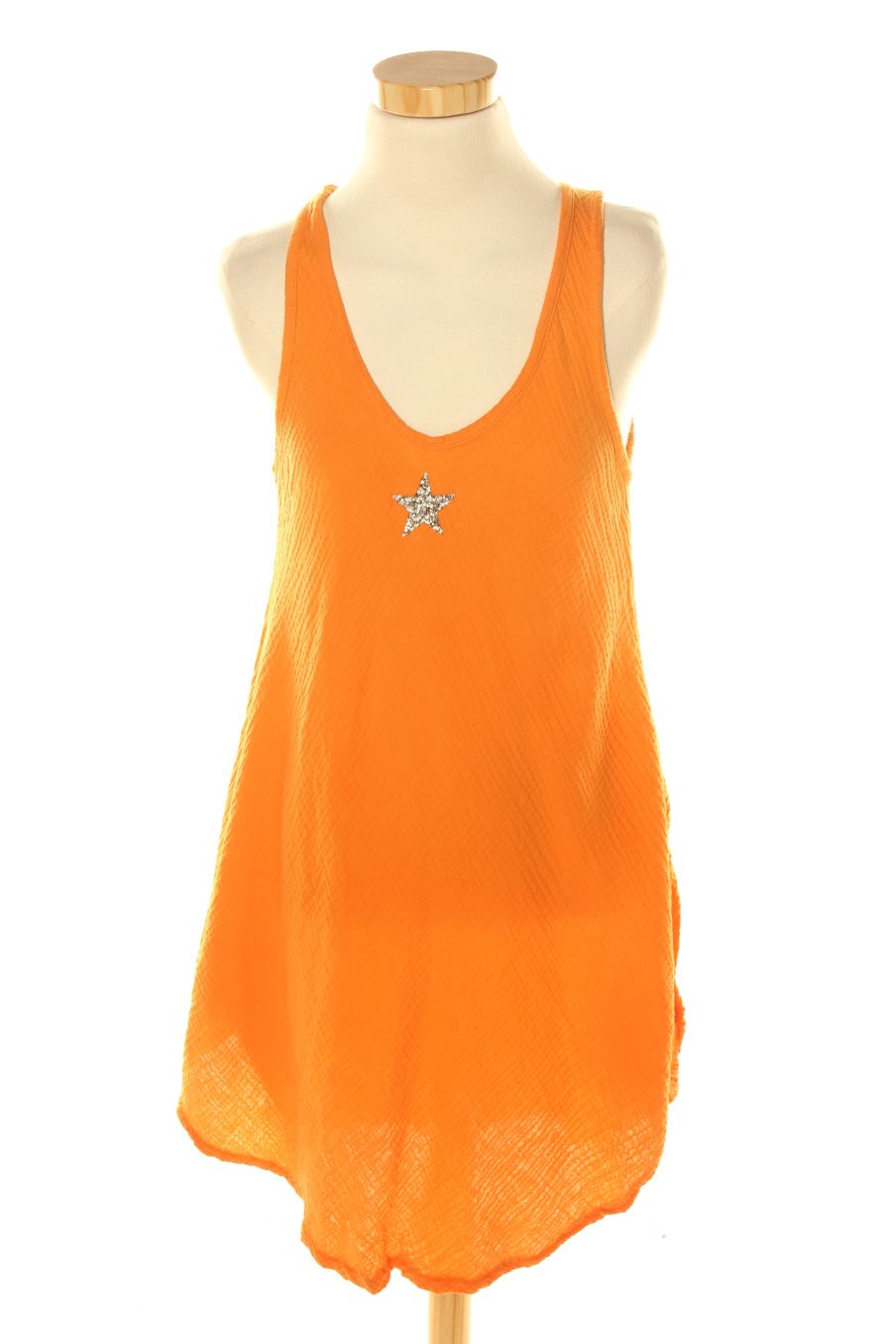 Robe casual Made in italy de la taille S, de couleur orange
