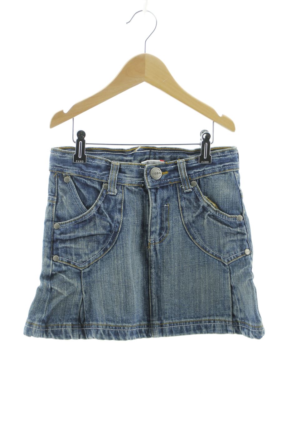 Jupe Yigga de la taille 9 ans de denim de seconde main