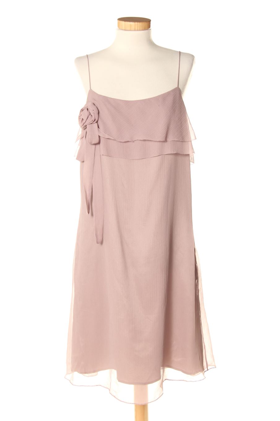 Robe Caroll de la taille 42, de couleur pourpre de soie