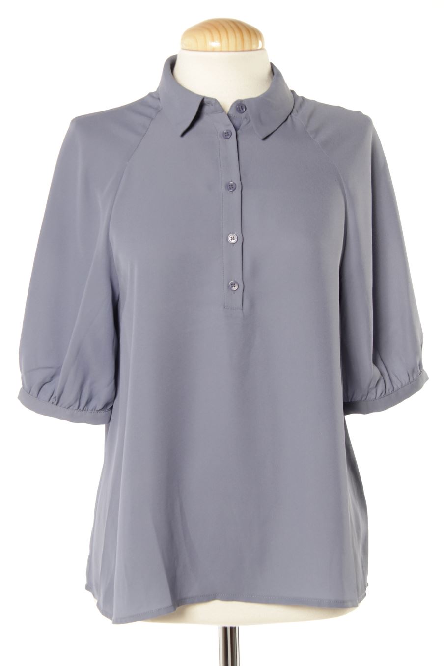 Blouse à manches courtes Etam de la taille S, de couleur bleu