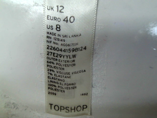 Jupe Topshop de la taille 40, de couleur jaune