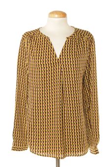 Blouse à manches longues S Cerise Blue