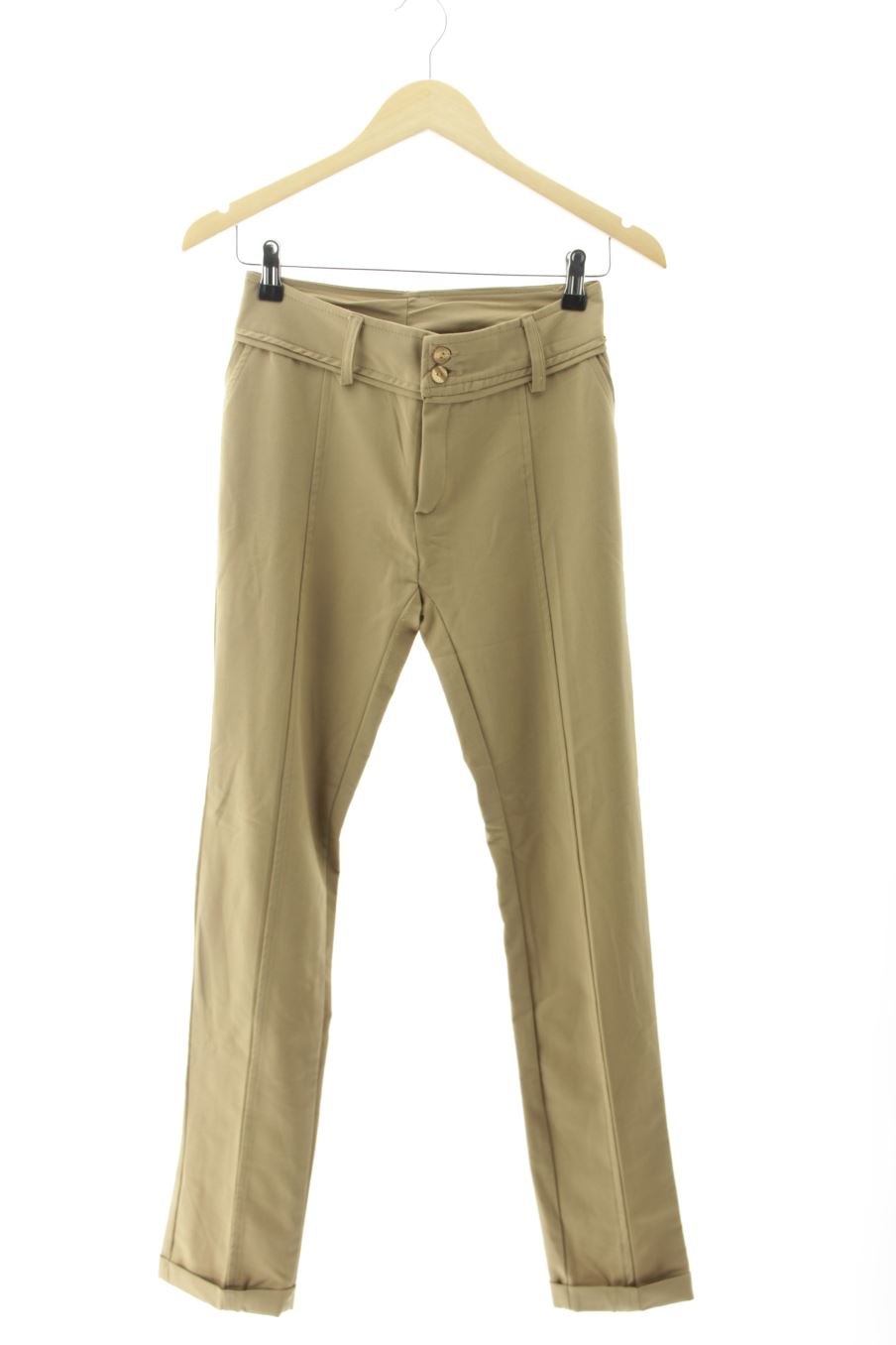 Pantaloni de Creasur de la talla 34, de color beige
