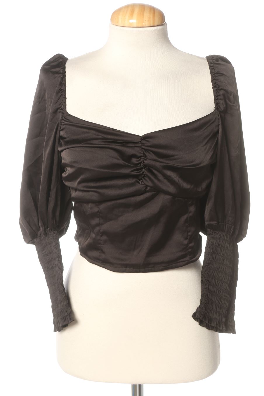 Blouse à manches longues H&M de la taille 38, de couleur noir