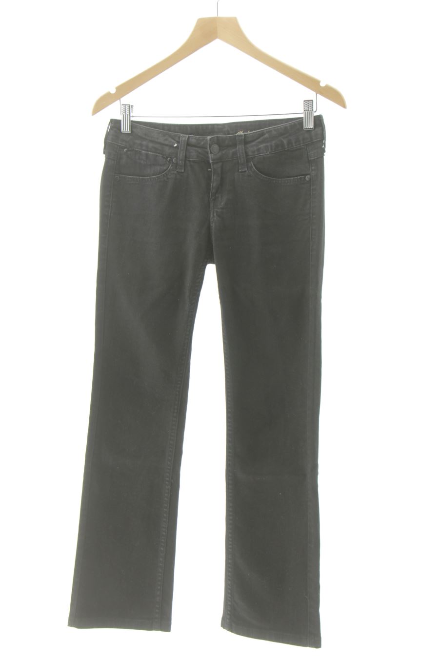 Vaquero de Mango de la talla 34, de color negro de ropa vaquera