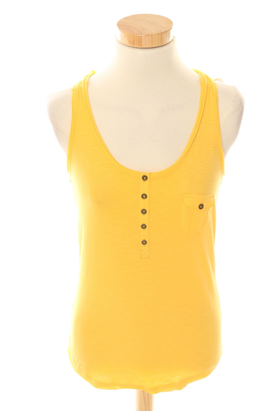 Débardeur Cache cache de la taille XS, de couleur jaune