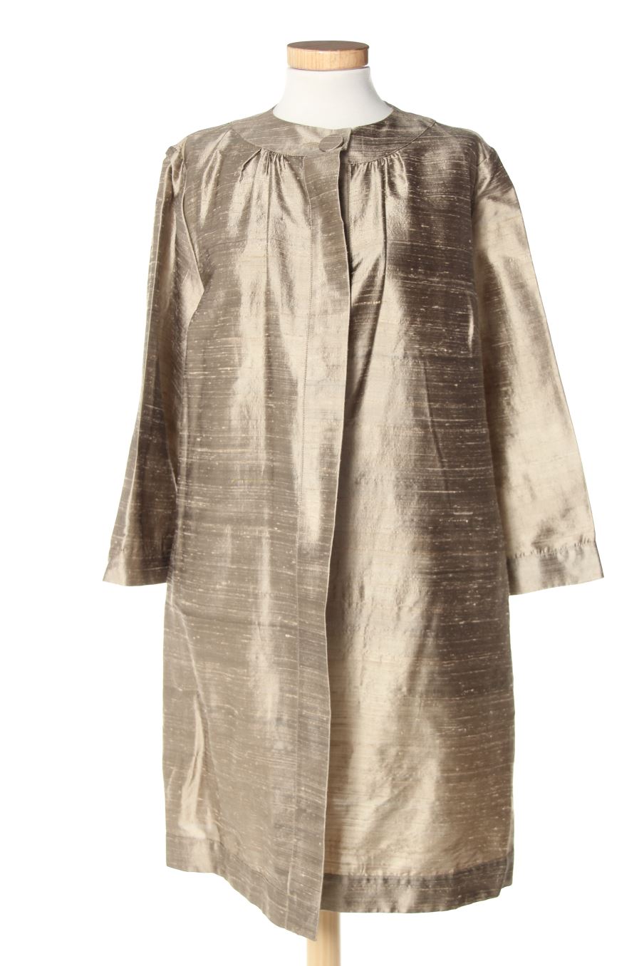 Gilet Roberto Torretta de la taille 38, de couleur doré de soie