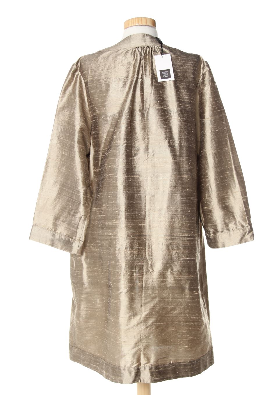 Gilet Roberto Torretta de la taille 38, de couleur doré de soie