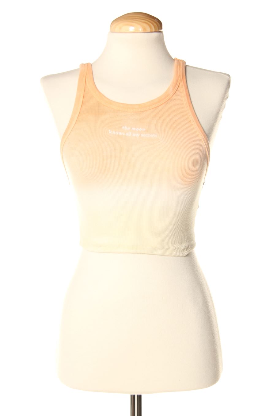 Débardeur Bershka de la taille XS, de couleur orange