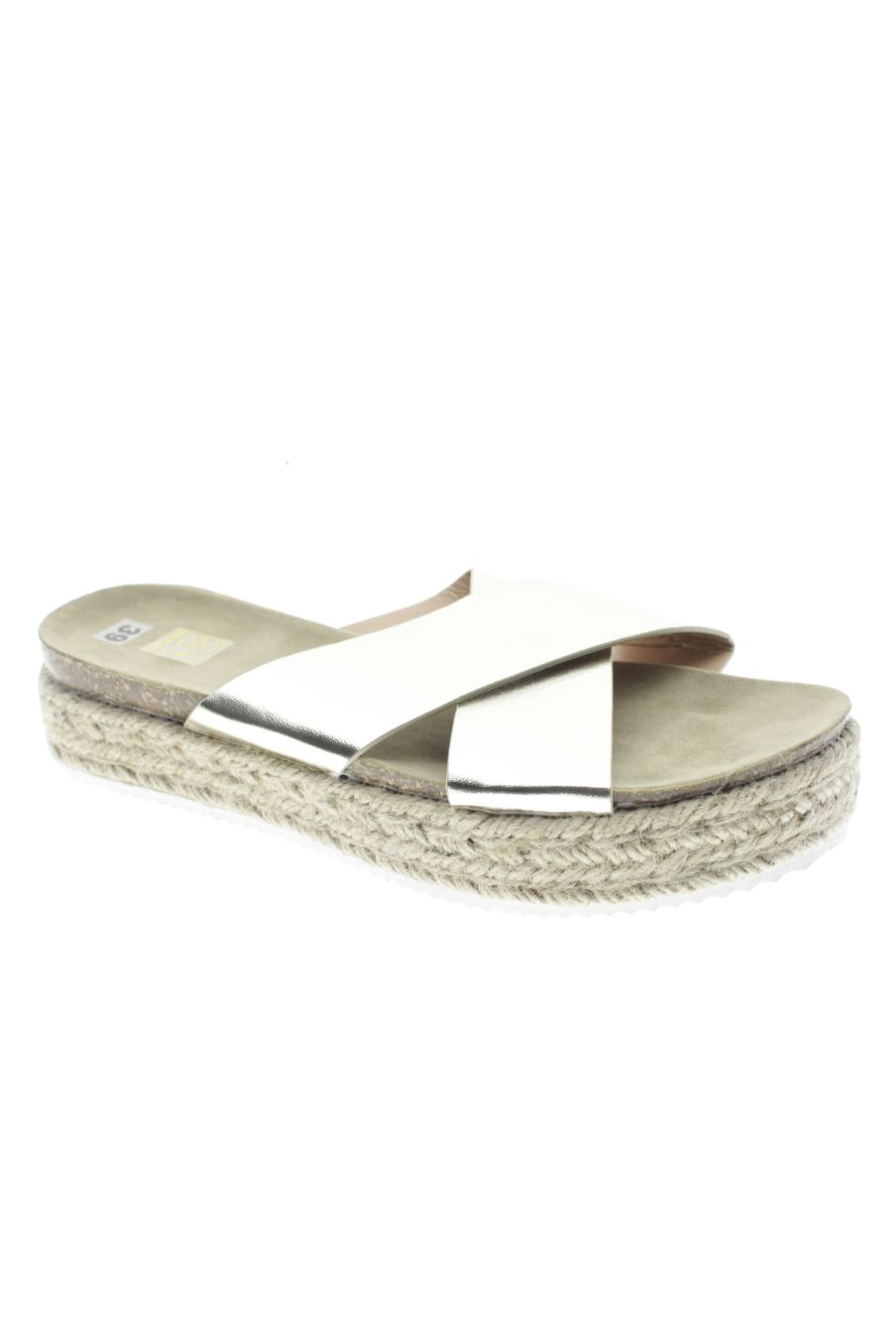 Plataformas de PERCENTIL de la talla 39, de color dorado de