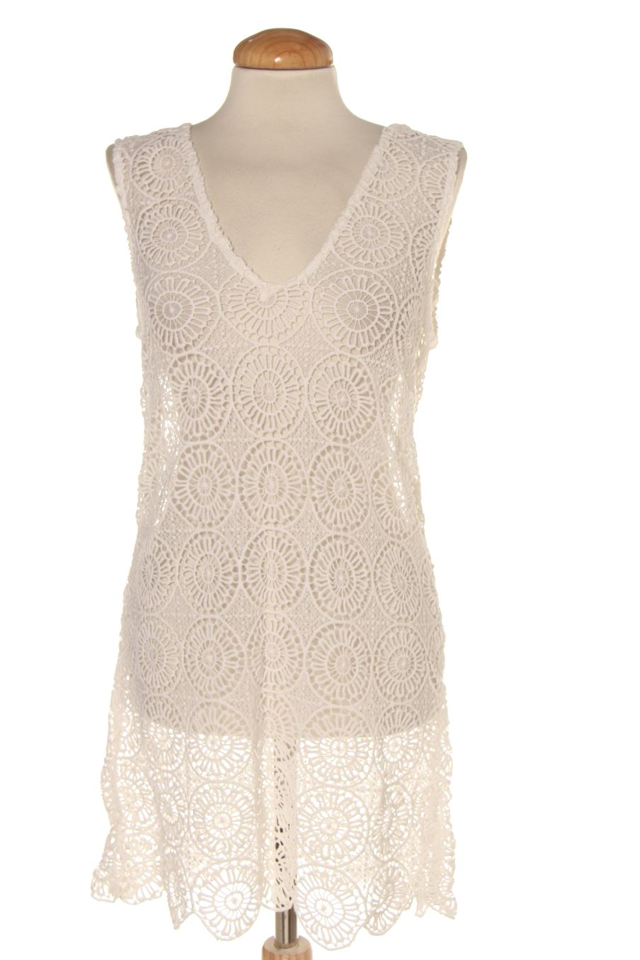 Robe casual Calzedonia de la taille S, de couleur blanc