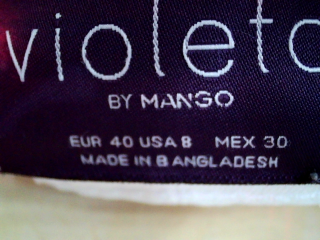 Jeans Violeta (by Mango ) de la taille 42, de couleur blanc de denim