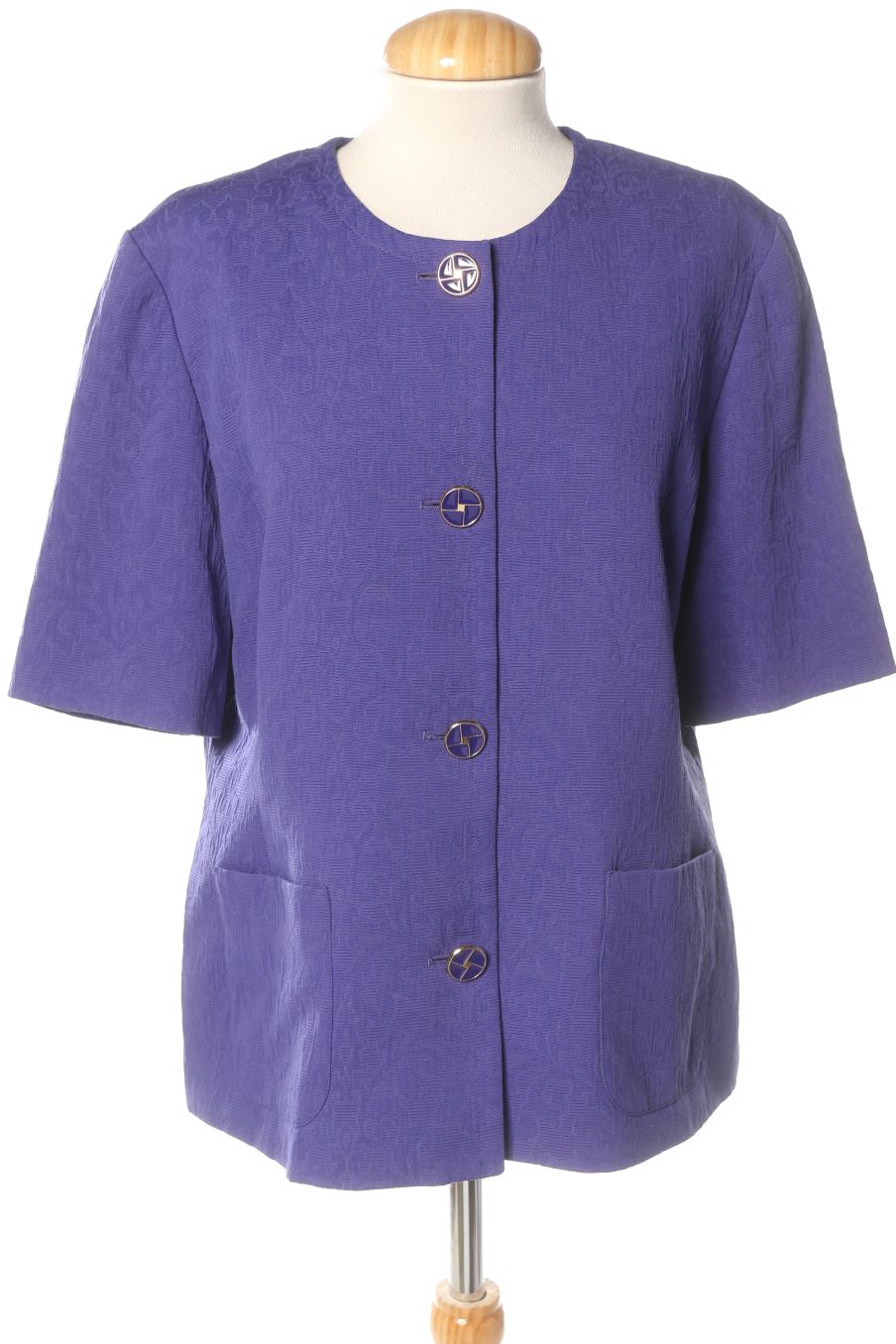Blazer Devernois de la taille 48, de couleur bleu