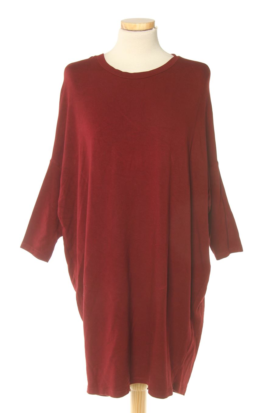 Robe casual Pull & Bear de la taille S, de couleur bordeaux