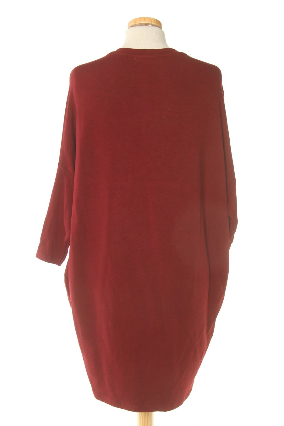 Robe casual Pull & Bear de la taille S, de couleur bordeaux