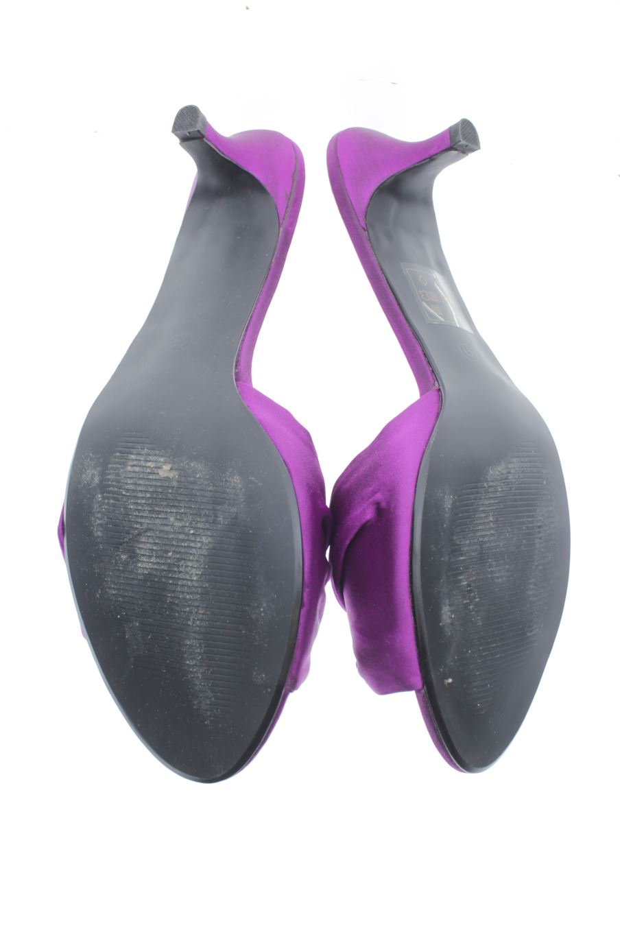 Sandalias tacon de Pilar Burgos de la talla 41, de color morado de
