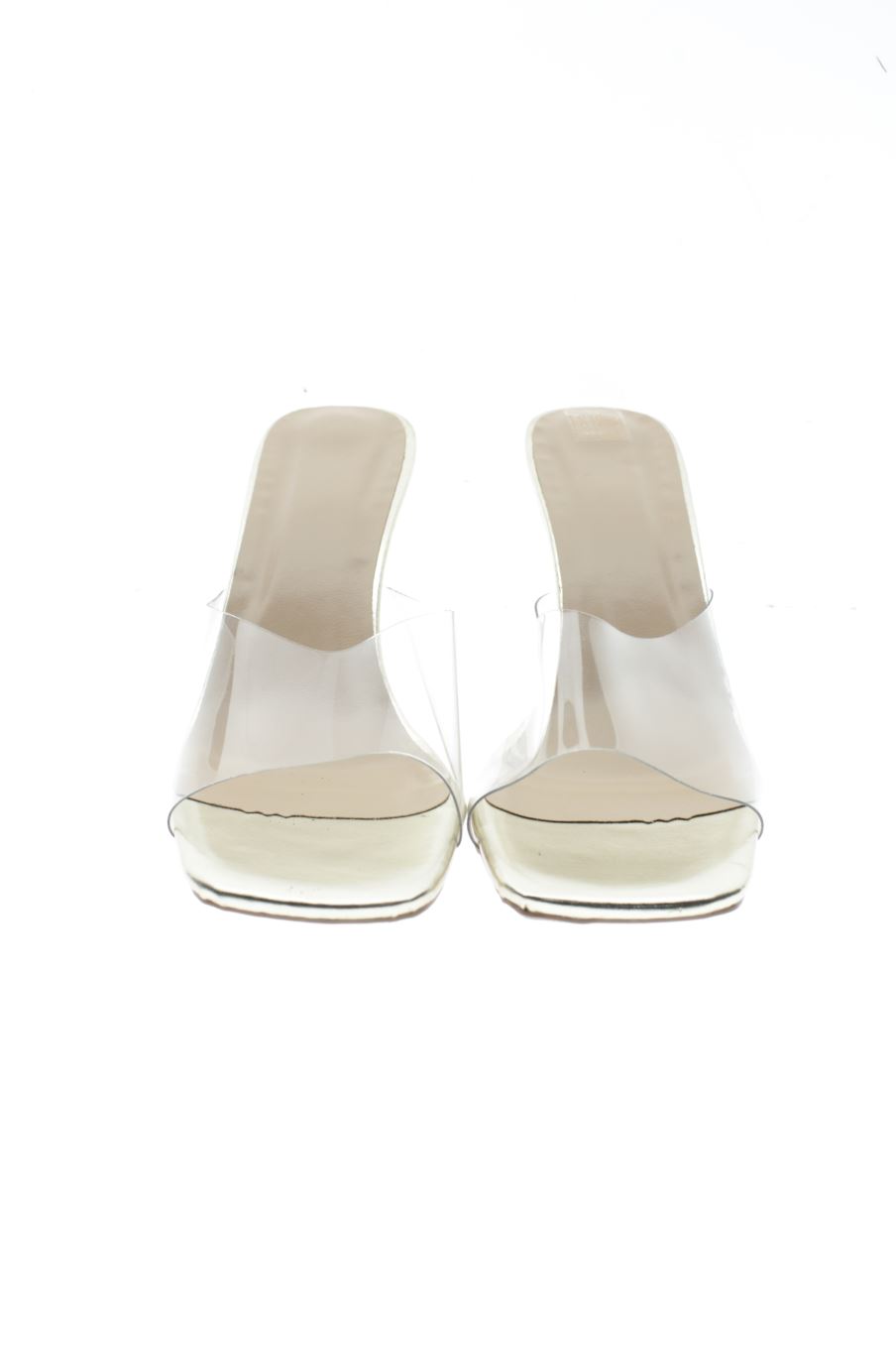 Sandalias tacon de PERCENTIL de la talla 39, de color color transparente de