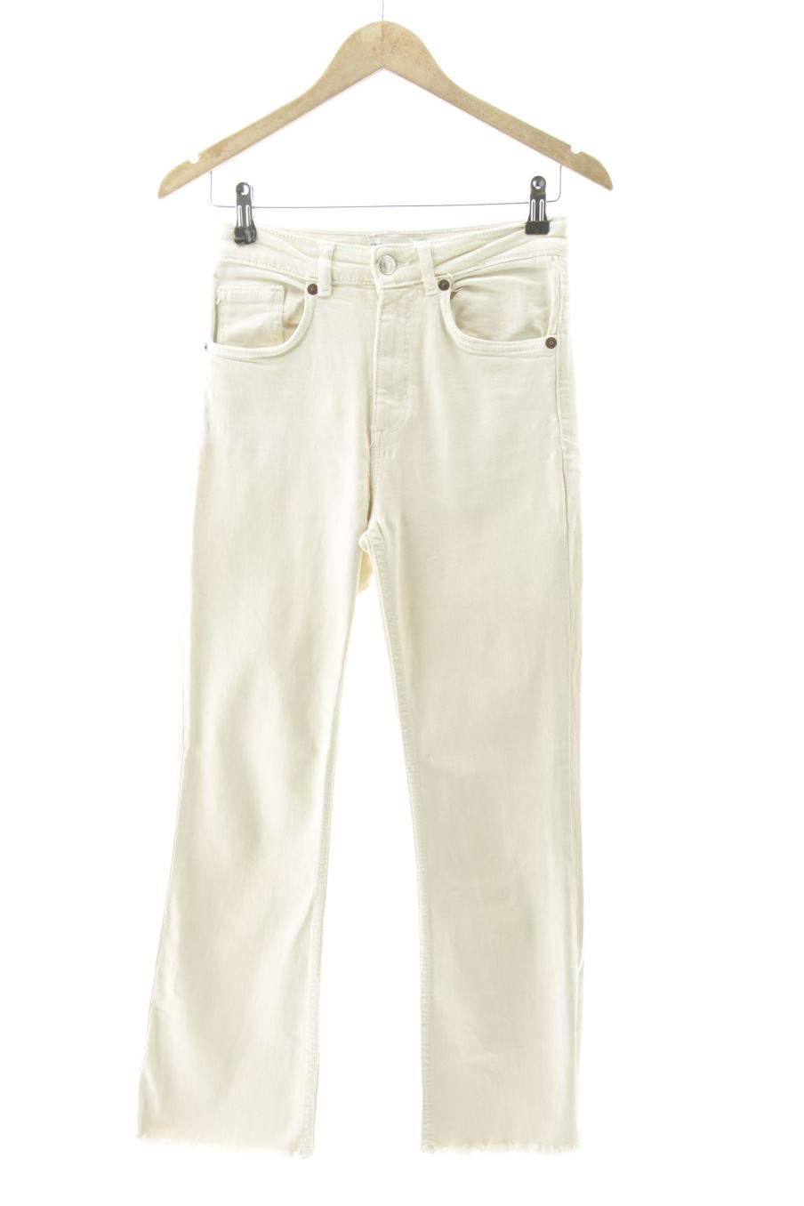 Jeans von Zara Größe 36, Farbe Beige, für