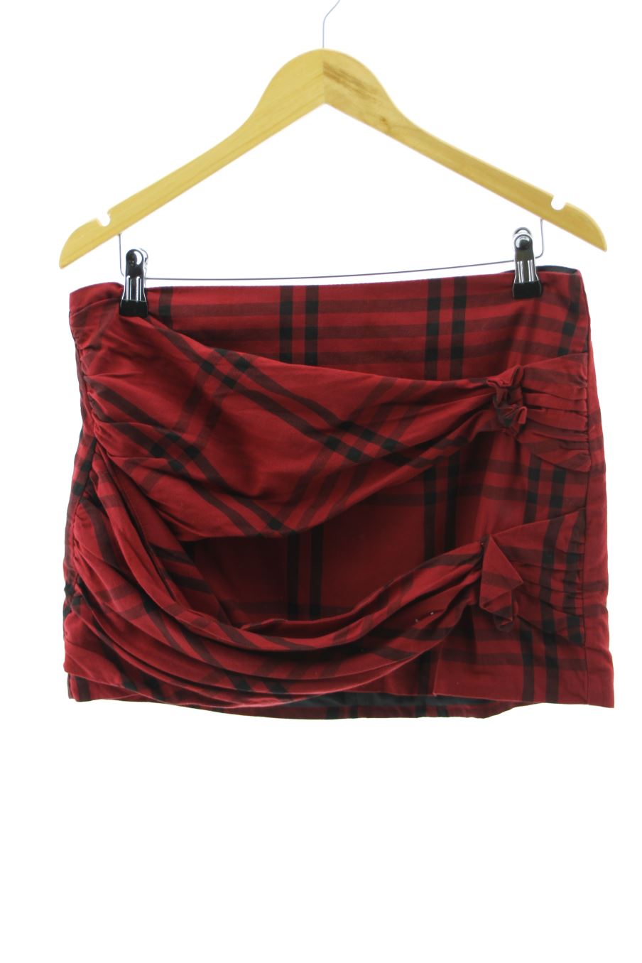 Falda de Zara de la talla L, de color cuadros