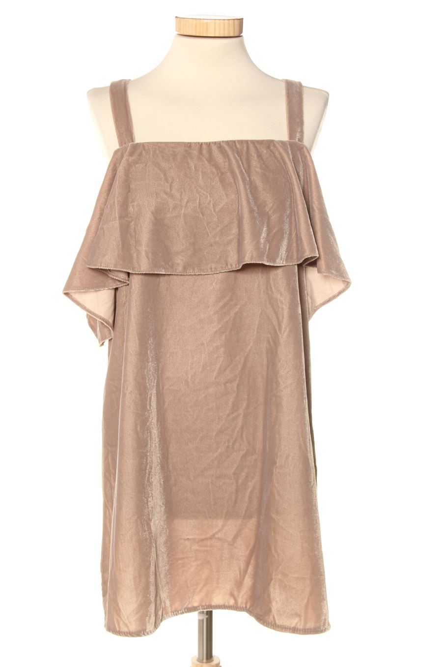Robe casual ASOS de la taille 36, de couleur marron de velours