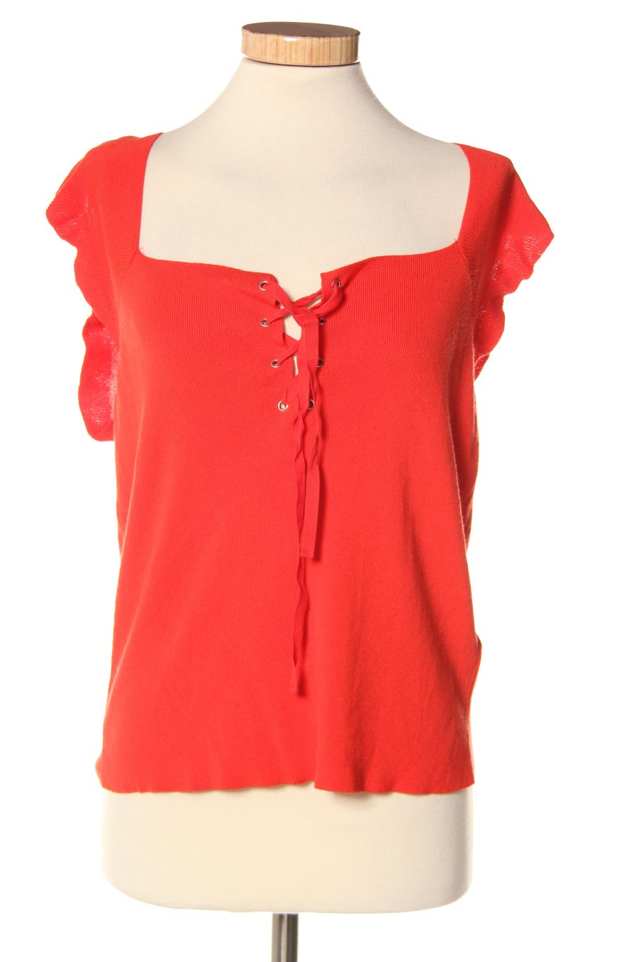 Pull Naf Naf de la taille L, de couleur rouge