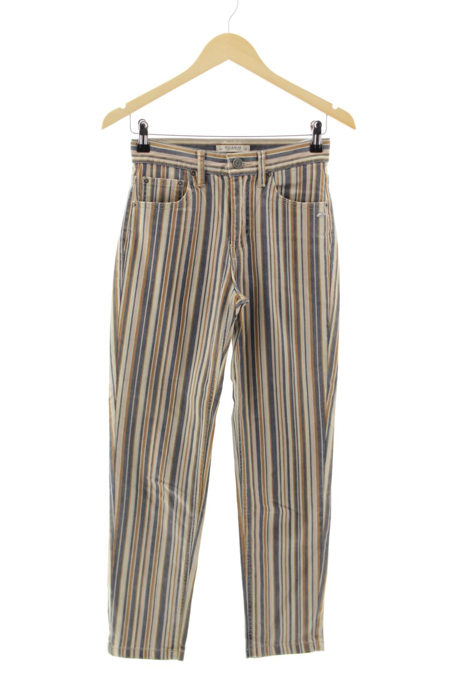 Vaquero de Pull & Bear de la talla 34, de color rayas de ropa vaquera