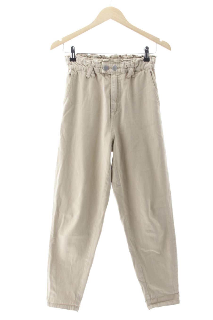 Vaquero de Stradivarius de la talla XS, de color beige de ropa vaquera