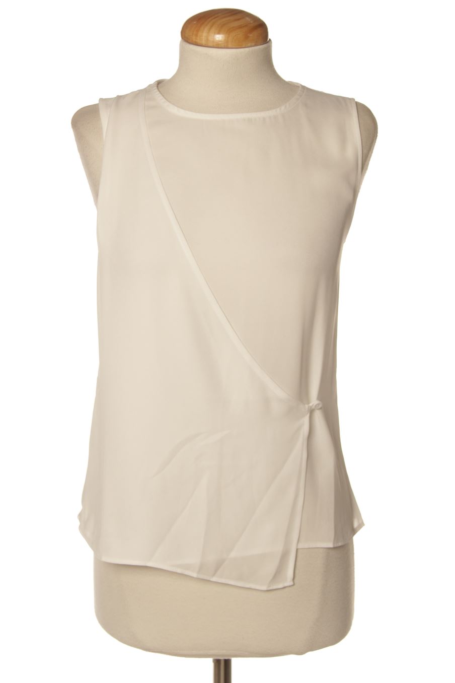 Blusa a maniche corte de Mango de la talla XXS, de color bianco