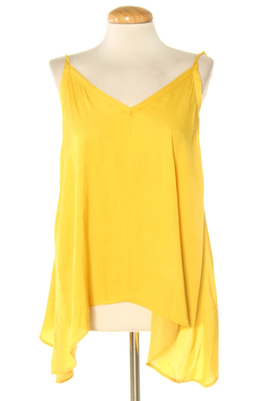 Blusa de manga corta de Zara de la talla S, de color amarillo
