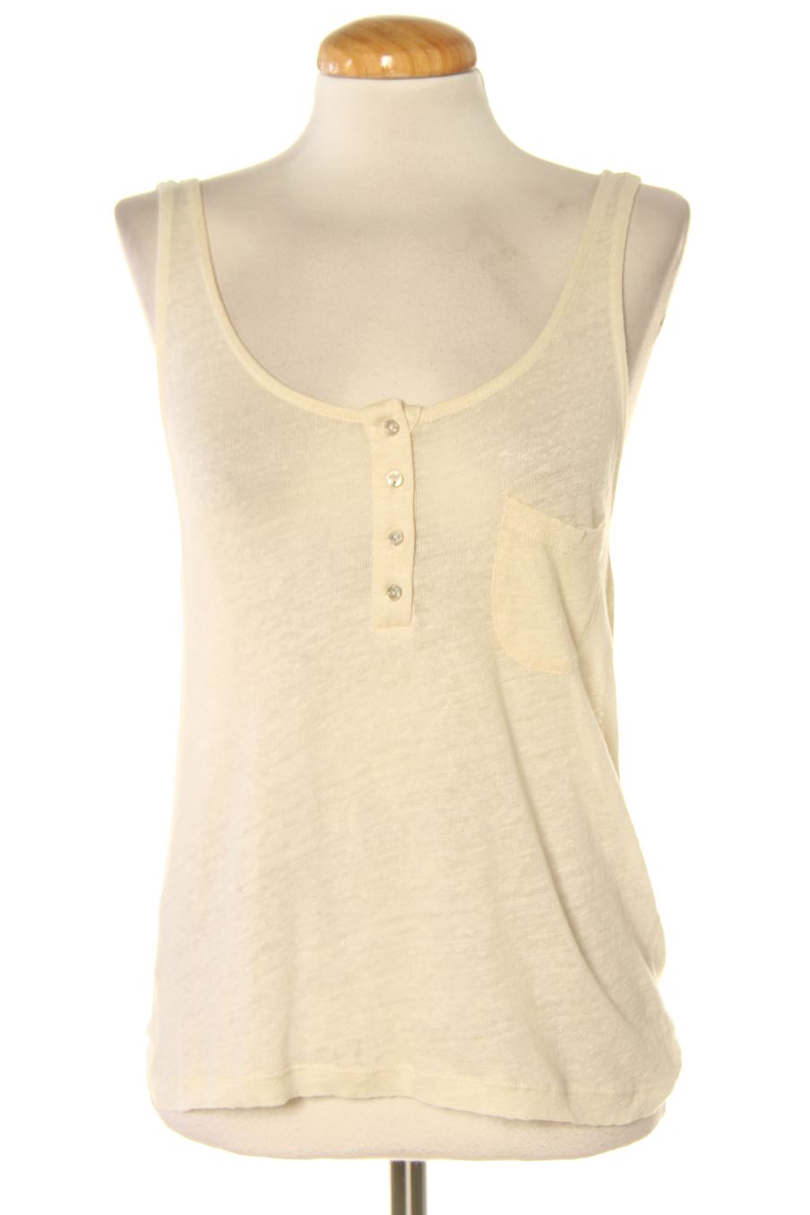 Top de Mango de la talla S, de color blanco