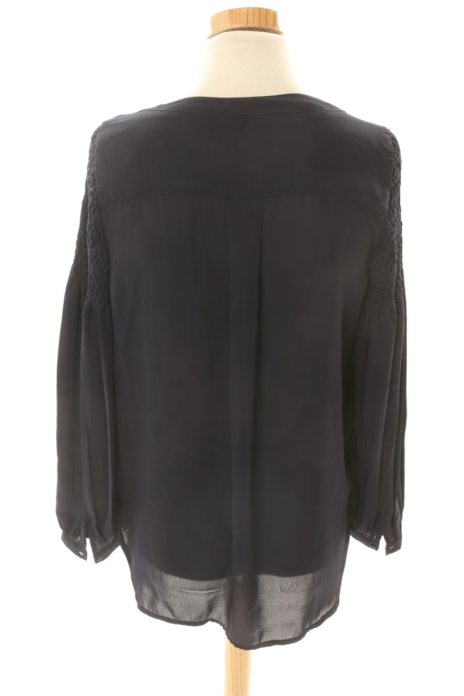 Blouse à manches longues Amitié de la taille XS, de couleur bleu marine