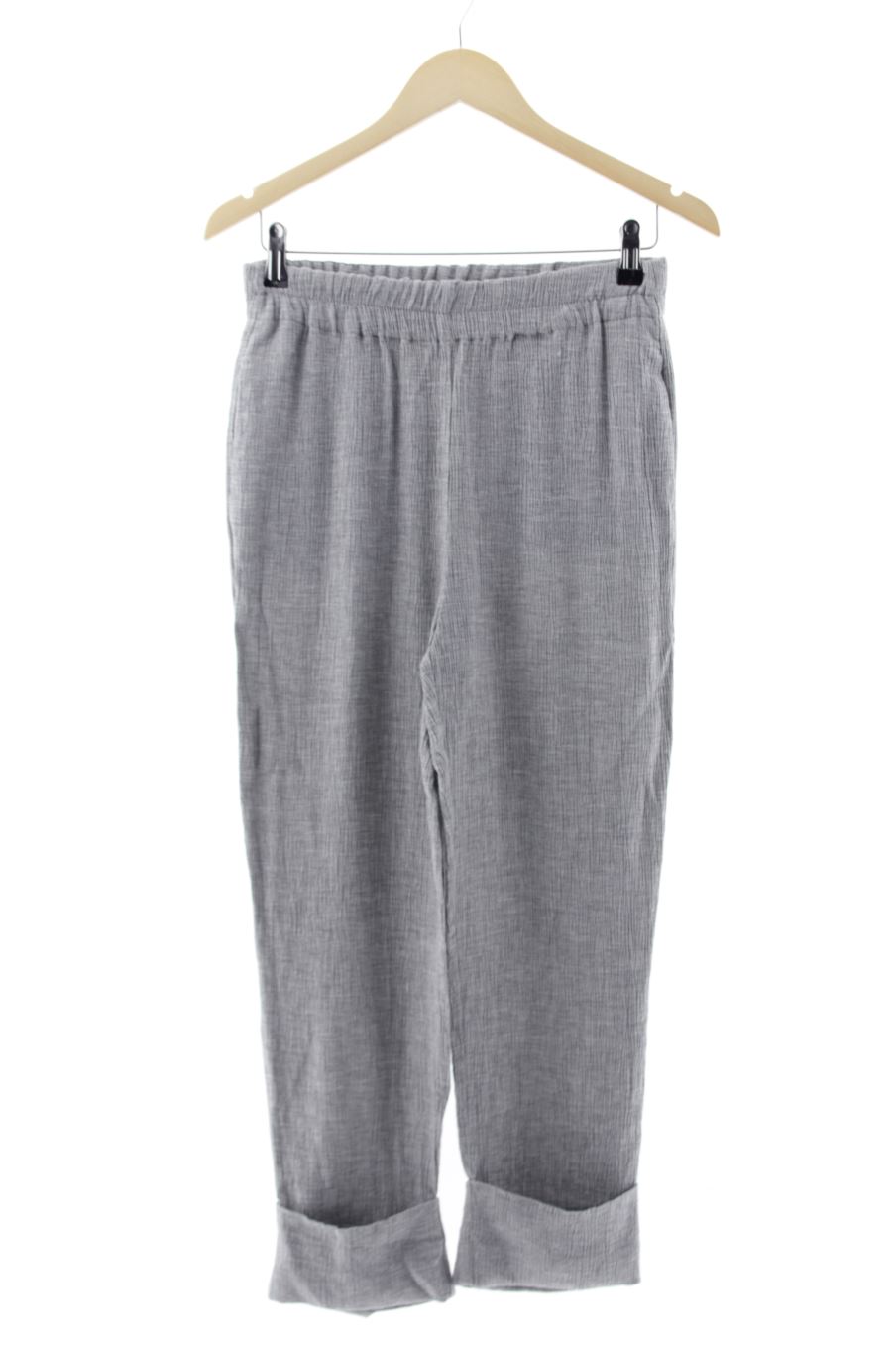 Pantalón Casual de Zara de la talla S, de color gris