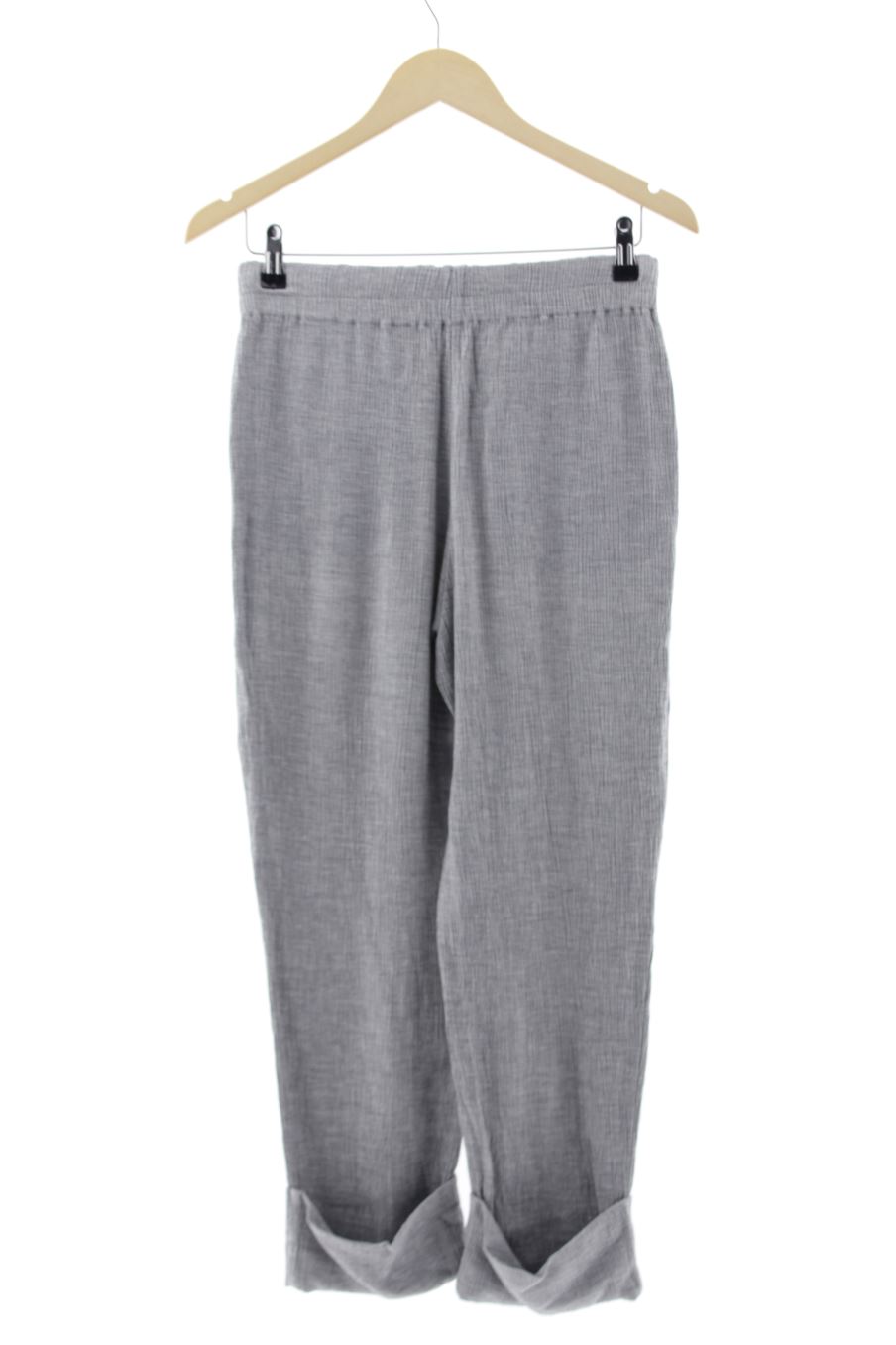 Pantalón Casual de Zara de la talla S, de color gris