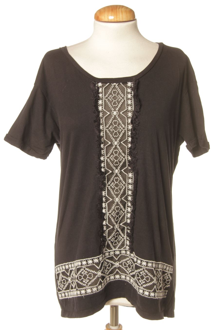 T-shirt Maison Scotch de la taille 36, de couleur noir