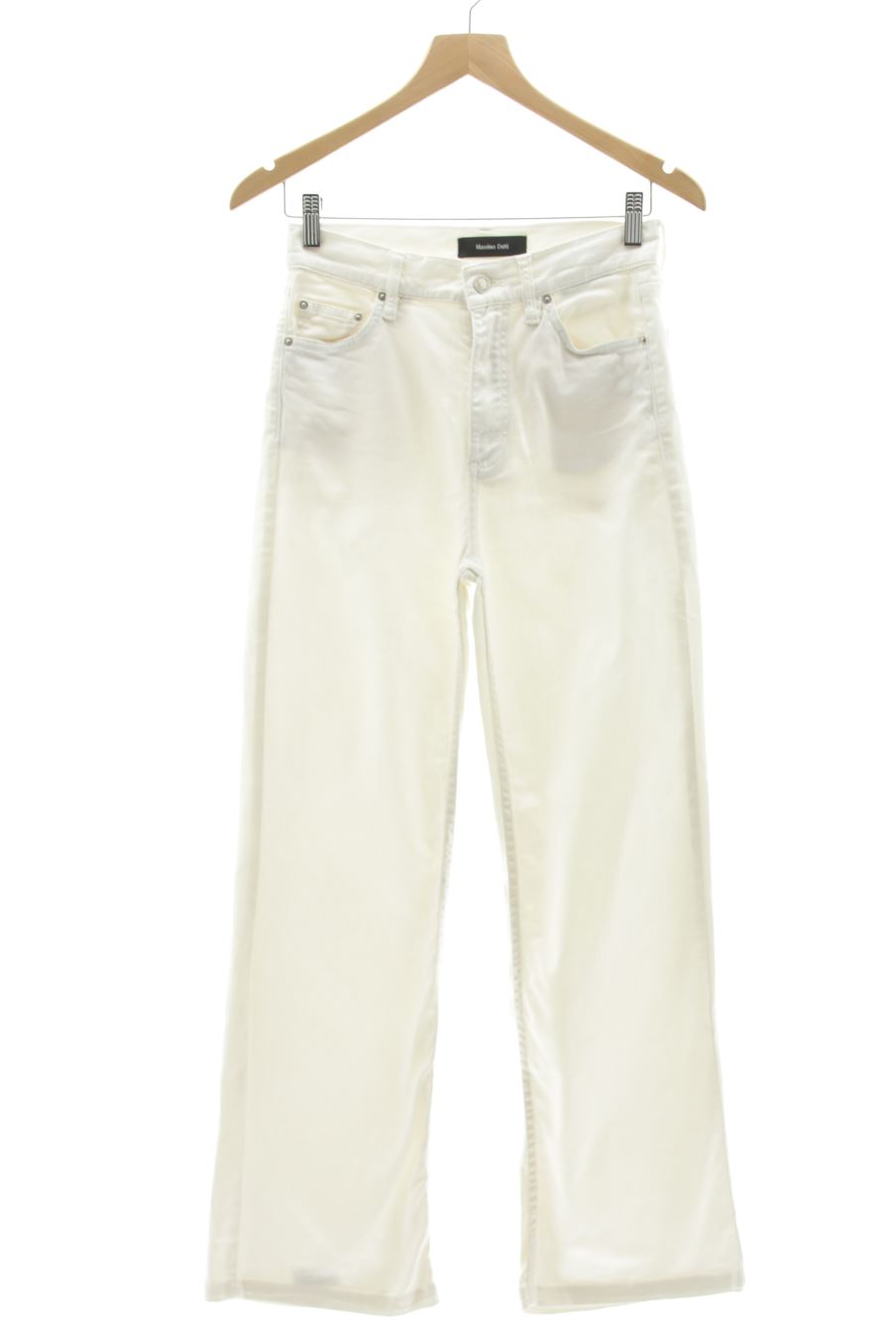 Jeans Massimo Dutti de la taille 34, de couleur blanc