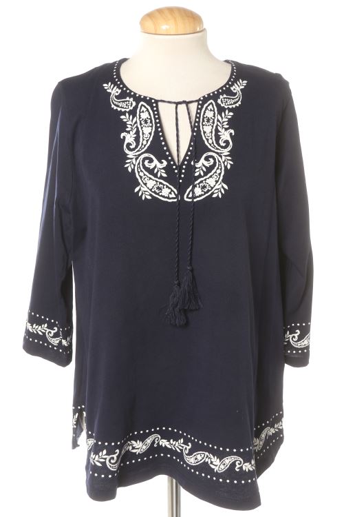 Blusa a maniche lunghe